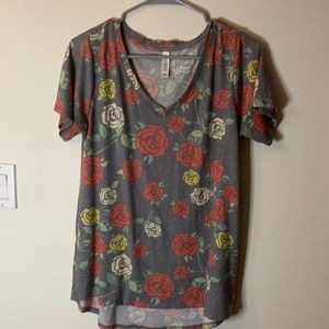 Floral shirt LulaRoe